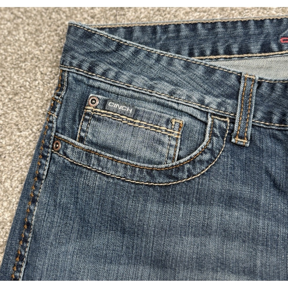 Cinch ADA Jeans Women 34 Blue Relaxed Fit Western Stretch Denim - Picture 7 of 14